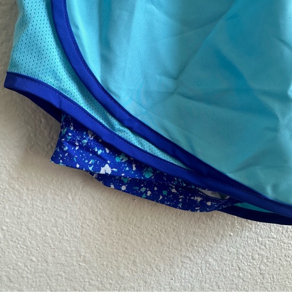 Nike Dri-Fit Blue Running Shorts With Built In Spandex Shorts Women’s Size Small - Picture 3 of 8